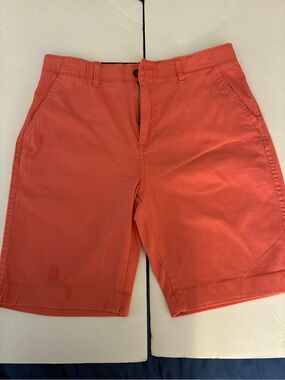 PLUGG Flex Stretch Waistband Chino Salmon Shorts 29 Unisex Stretch Casual Golf